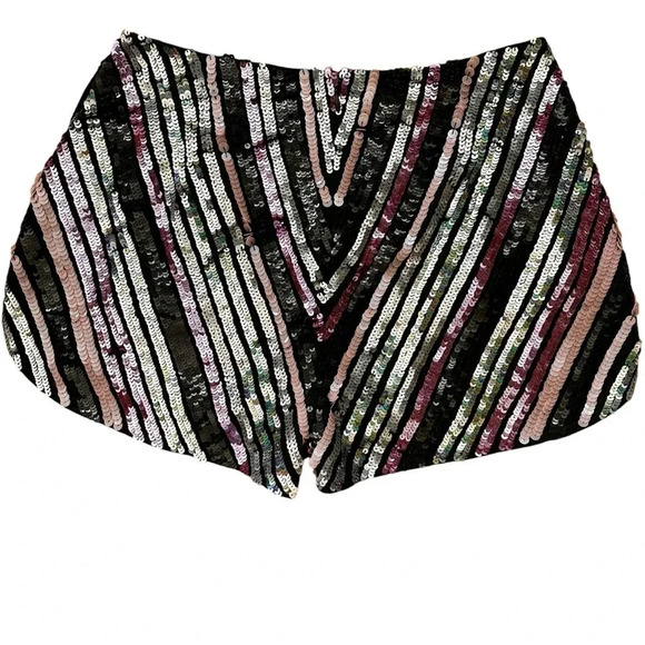 One Teaspoon NWT Hand Sequin Chevron  Party Shorts SMALL - Picture 6 of 9